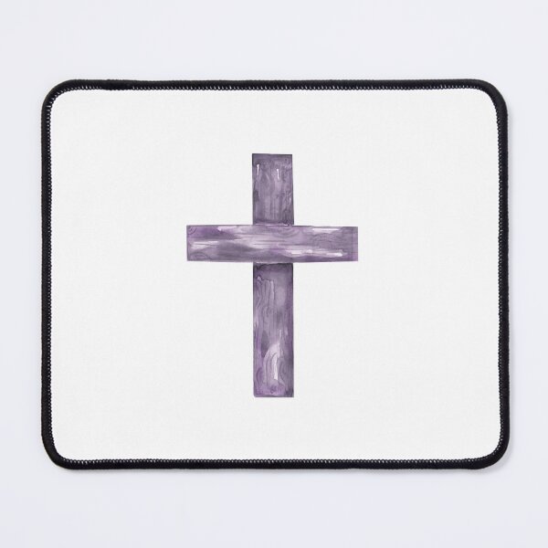 Item preview, Purple wooden cross designed and sold by kishlim.