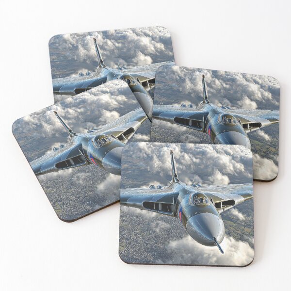 Item preview, Royal Air Force Vulcan Soaring Over the Coast with Thunderous Grace designed and sold by Skyframe Aviation.
