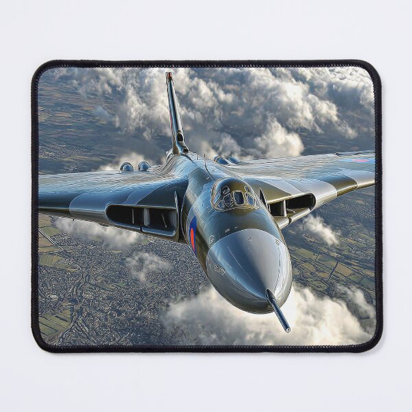Item preview, Royal Air Force Vulcan Soaring Over the Coast with Thunderous Grace designed and sold by Skyframe Aviation.