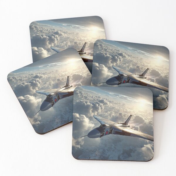 Item preview, Avro Vulcan Over Snowdonia Above Rolling Hills designed and sold by Skyframe Aviation.