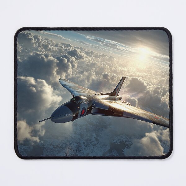Item preview, Avro Vulcan Over Snowdonia Above Rolling Hills designed and sold by Skyframe Aviation.