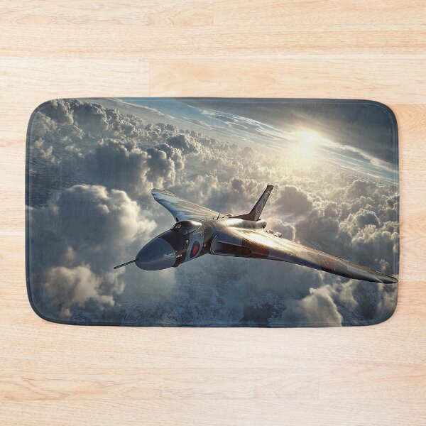 Item preview, Avro Vulcan Over Snowdonia Above Rolling Hills designed and sold by Skyframe Aviation.