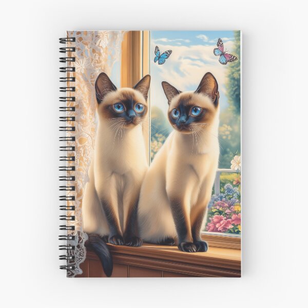 Item preview, Two Siamese Cats by the Window designed and sold by PetsArt.