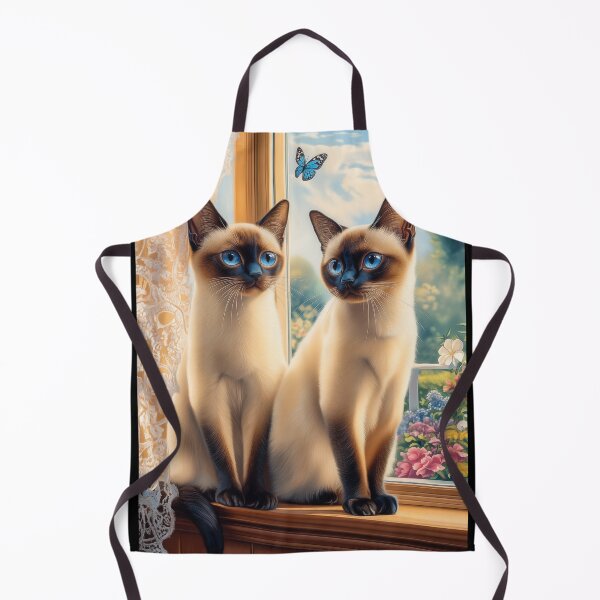 Item preview, Two Siamese Cats by the Window designed and sold by PetsArt.