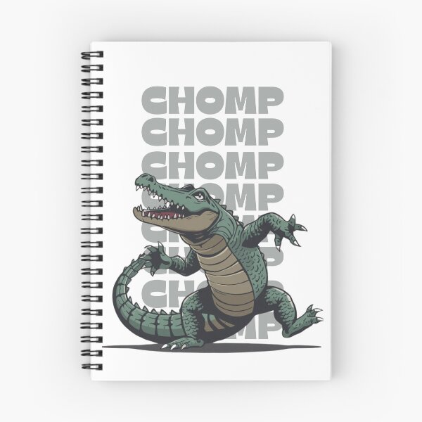 Item preview, Retro Cartoon Alligator Running with "CHOMP CHOMP" designed and sold by davidjulie.