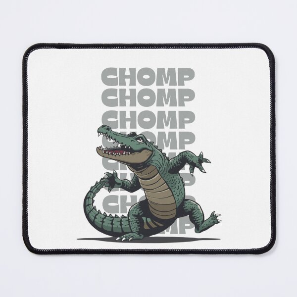 Item preview, Retro Cartoon Alligator Running with "CHOMP CHOMP" designed and sold by davidjulie.