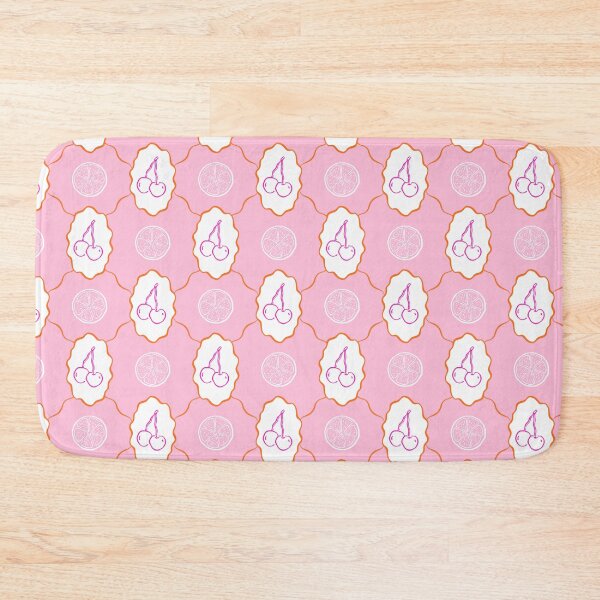 Item preview, Coquette Cherries Pink and Orange Pattern designed and sold by Olive Lane Creative.