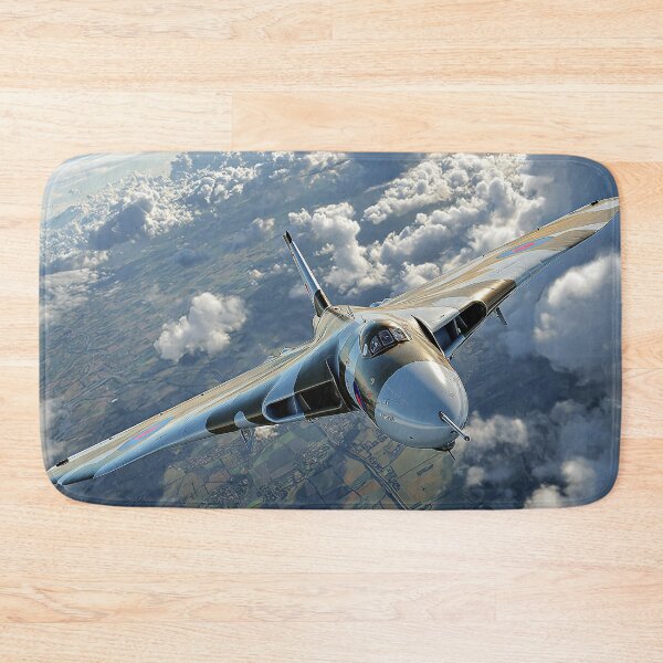 Item preview, Delta Wing Vulcan In Flight Over the Cold War Landscape designed and sold by Skyframe Aviation.