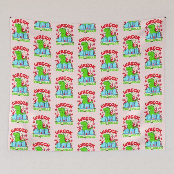 Item preview, Dinosaur Christmas Godzilla Holiday Pun designed and sold by Renata Illustrata.