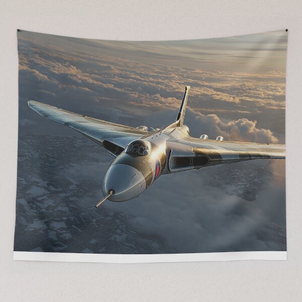 Item preview, RAF Vulcan On Final Approach Under a Brooding Sky designed and sold by Skyframe Aviation.