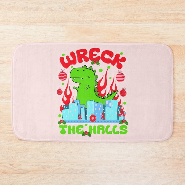 Item preview, Dinosaur Christmas Godzilla Holiday Pun designed and sold by Renata Illustrata.