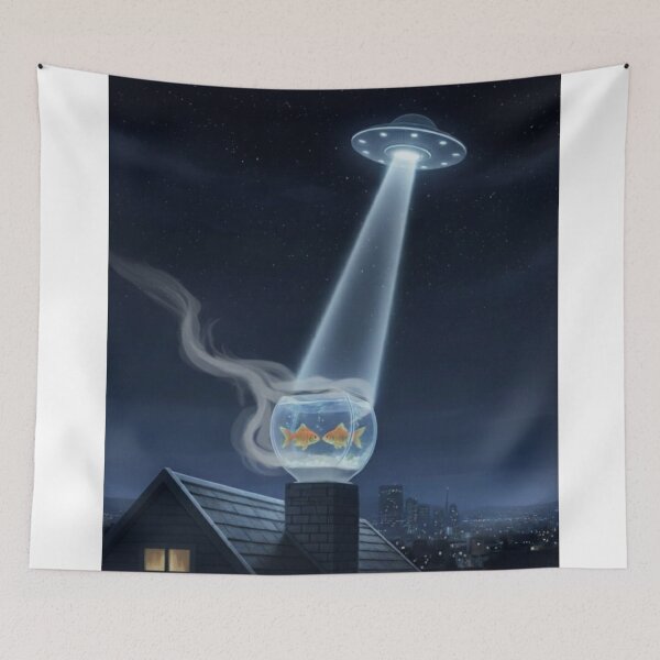 Item preview, Alien abductions - fish? designed and sold by GiftiqueNook.