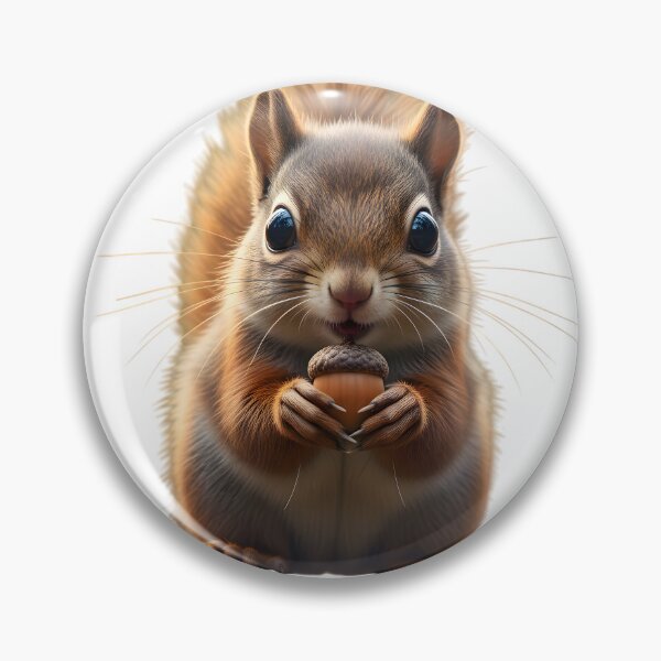Item preview, Cute Red Squirrel with Acorn – Adorable Wildlife Portrait designed and sold by YASS@.