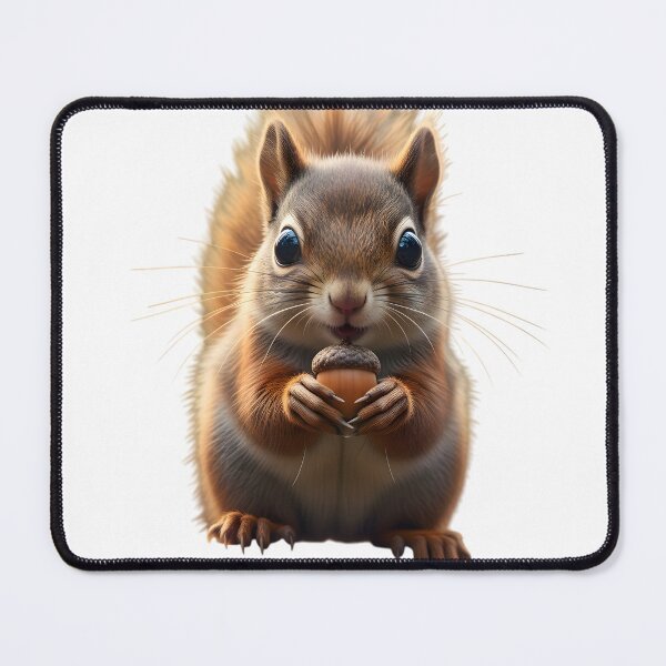 Item preview, Cute Red Squirrel with Acorn – Adorable Wildlife Portrait designed and sold by YASS@.