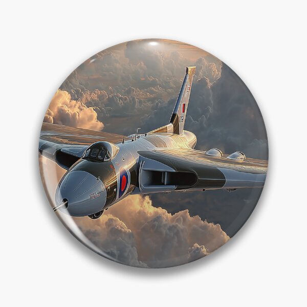 Item preview, British Vulcan At Sunset with Contrails Behind designed and sold by Skyframe Aviation.
