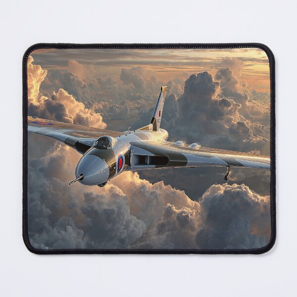 Item preview, British Vulcan At Sunset with Contrails Behind designed and sold by Skyframe Aviation.