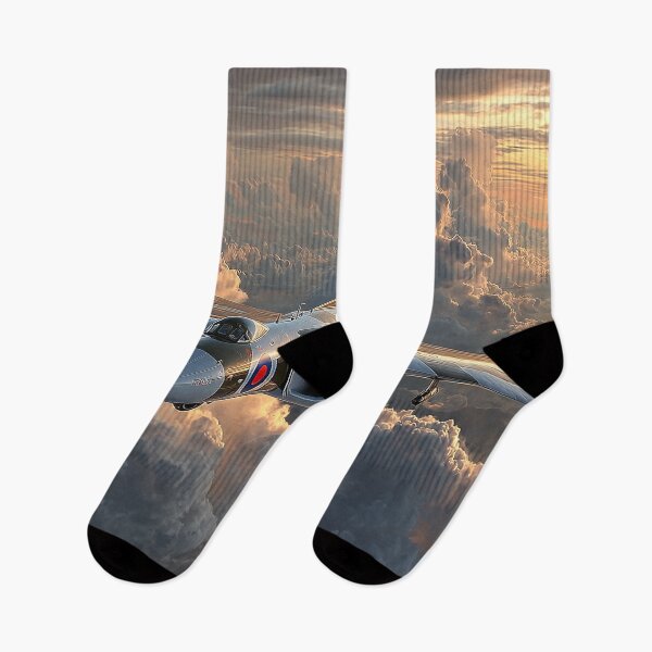 Item preview, British Vulcan At Sunset with Contrails Behind designed and sold by Skyframe Aviation.