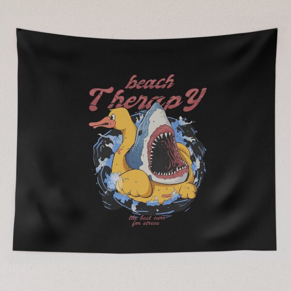 Item preview, Shark Beach Therapy Summer Escape Vibes designed and sold by Oniyasha.