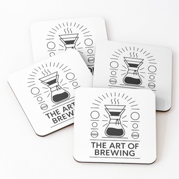 Item preview, The Art of Brewing – Minimalist Coffee Illustration designed and sold by OthersideCoffee.