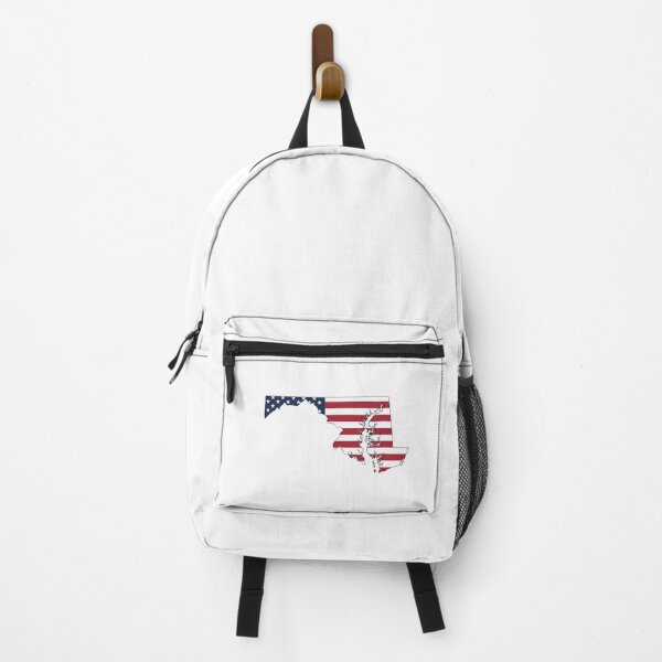 Item preview, Maryland USA Flag Silhouette – Stars and Stripes State Outline designed and sold by Paper Drip.