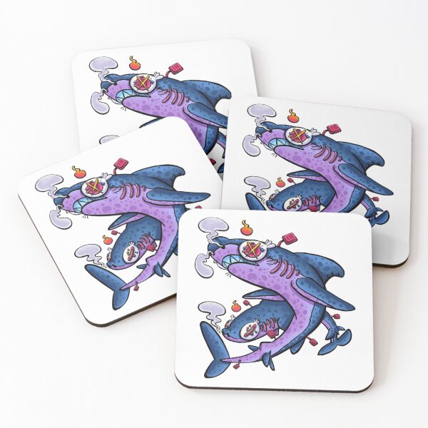 Item preview, Shark Cartoon Chaos Sea Creatures Vibe designed and sold by Oniyasha.