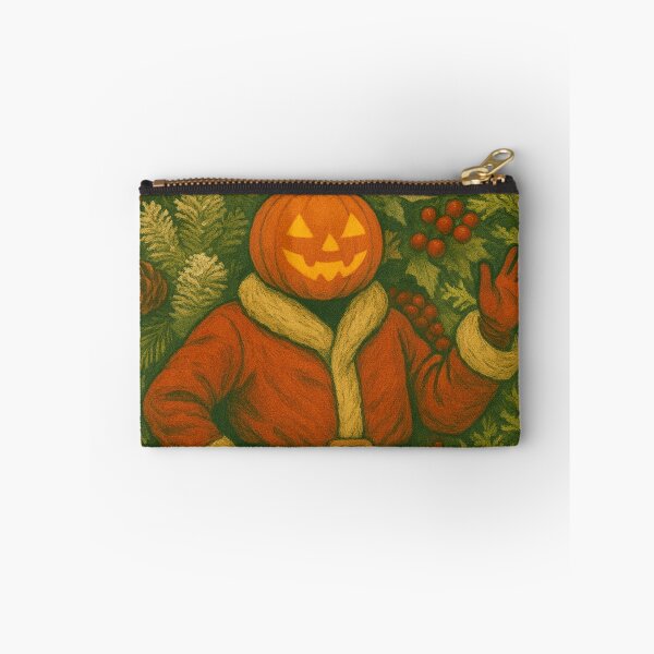 Item preview, Headless Horseman as Santa: Pumpkin Santa Claus Gothic Holiday Christmas Art designed and sold by TheHorsemanRidesAgain.