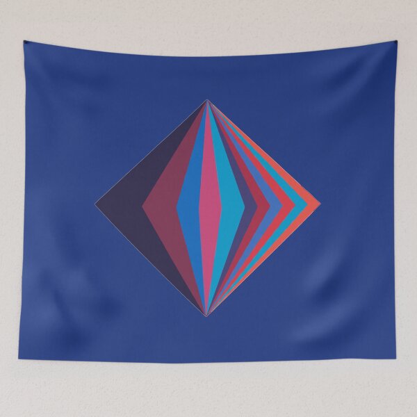 Item preview, Copy of Geometric Diamond Fine Art Poster – Modern Abstract Blue & Green Wall Art Print designed and sold by paulo silveira.
