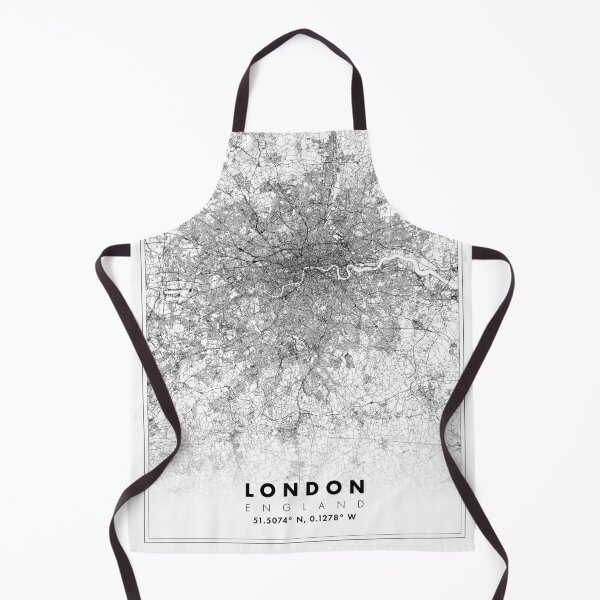 Item preview, London City White Map designed and sold by EastPunkShop.