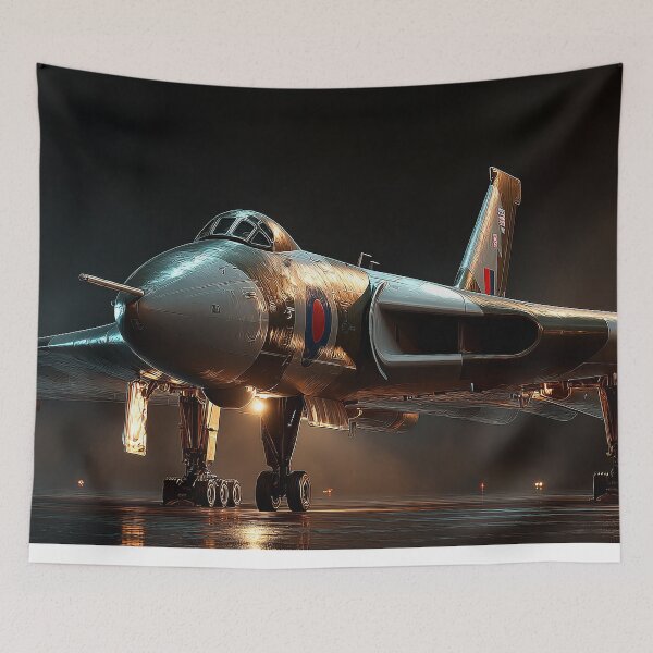 Item preview, British Vulcan At Dawn in Low Visibility designed and sold by Skyframe Aviation.