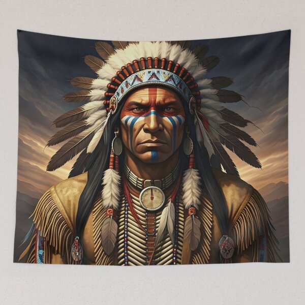 Item preview, Spirit of the Warrior – Native American Strength and Honor designed and sold by PawPrintedArt.