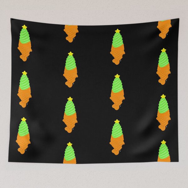 Item preview, Taiyaki Christmas - Black Background  designed and sold by The Abysmall.