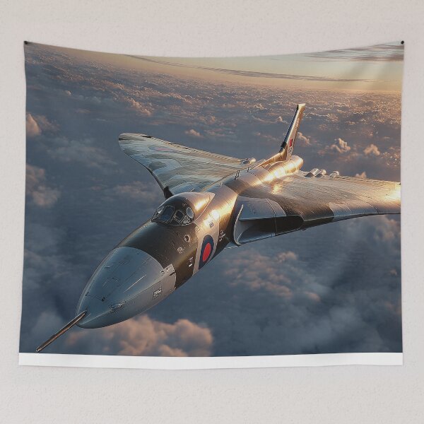 Item preview, Legendary Vulcan At Full Power in the Glow of Sunset designed and sold by Skyframe Aviation.
