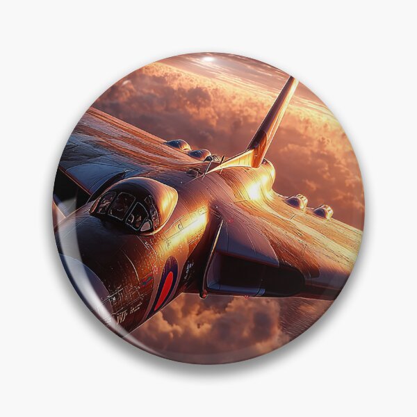 Item preview, Avro Vulcan Soaring Over the Coast in the Glow of Sunset designed and sold by Skyframe Aviation.
