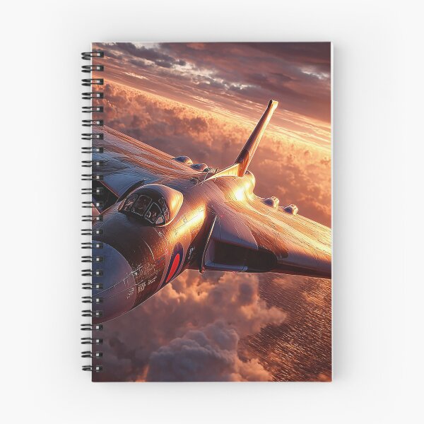 Item preview, Avro Vulcan Soaring Over the Coast in the Glow of Sunset designed and sold by Skyframe Aviation.
