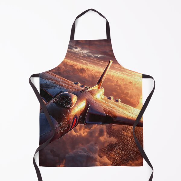 Item preview, Avro Vulcan Soaring Over the Coast in the Glow of Sunset designed and sold by Skyframe Aviation.