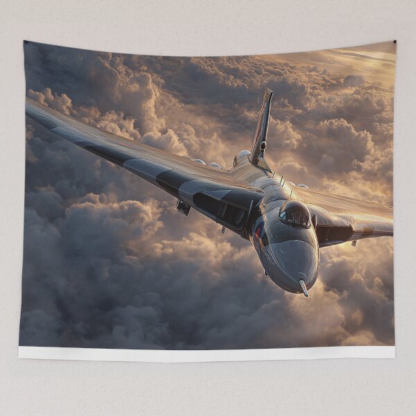 Item preview, Delta Wing Vulcan Returning to Base Against the Sunset designed and sold by Skyframe Aviation.