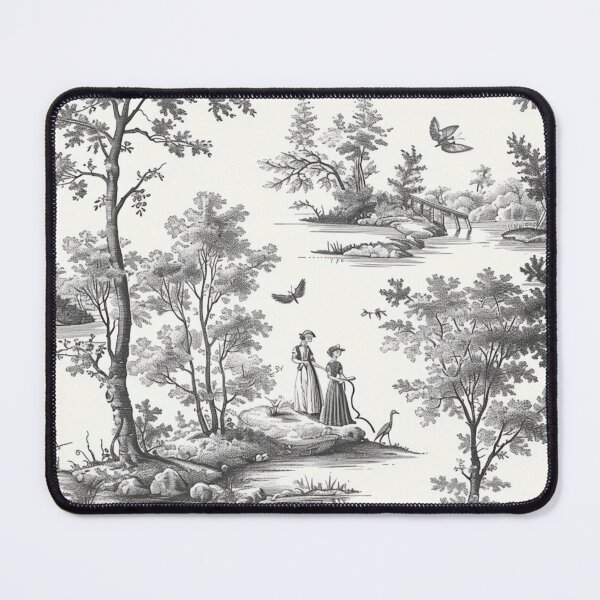 Item preview, Toile De Jouy Black and White Pattern | Classic French Retro Decor designed and sold by EvgeniiaSim.