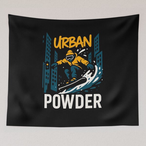 Item preview, Urban Powder – Street Snowboarding City Vibes designed and sold by SnappyPNG.