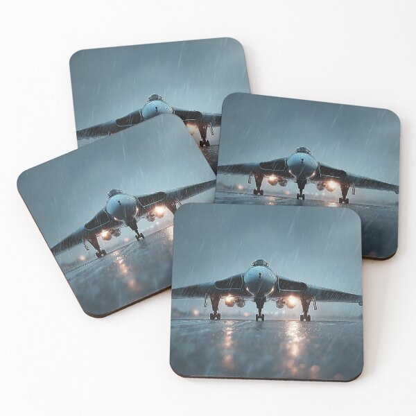 Item preview, Cold War Vulcan At Sunset During Takeoff designed and sold by Skyframe Aviation.