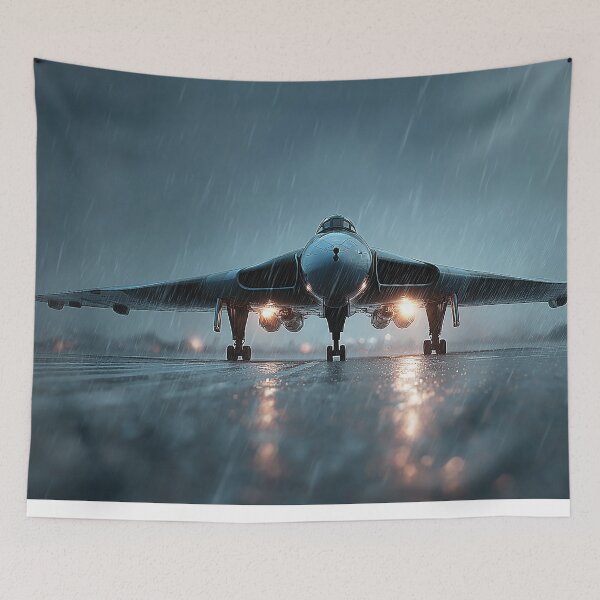 Item preview, Cold War Vulcan At Sunset During Takeoff designed and sold by Skyframe Aviation.