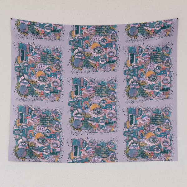 Item preview, dropping tears like acid - abstract cubism art designed and sold by crestfallenmermaid.