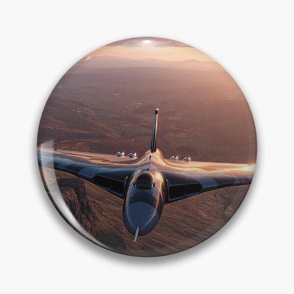 Item preview, The Vulcan Bomber On a Tactical Sortie in the Glow of Sunset designed and sold by Skyframe Aviation.
