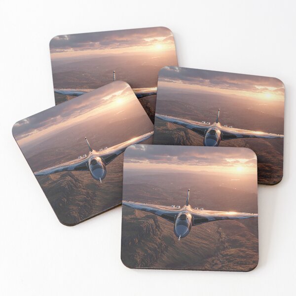 Item preview, The Vulcan Bomber On a Tactical Sortie in the Glow of Sunset designed and sold by Skyframe Aviation.