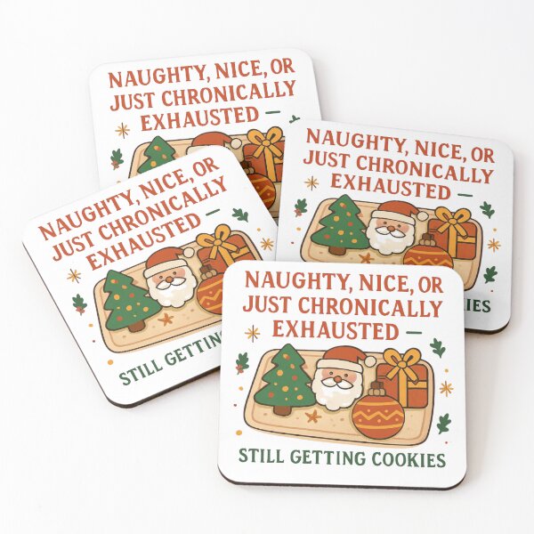 Item preview, Chronically Exhausted Christmas Cookie Design designed and sold by FlaredSpoonie.
