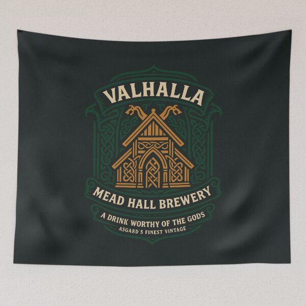 Item preview, Valhalla Mead Hall designed and sold by Coconautica.