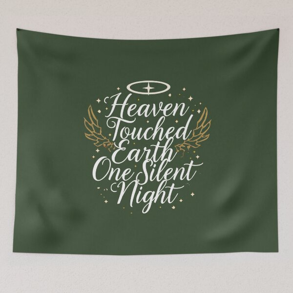 Item preview, Heaven Touched Earth One Silent Night Christmas Design designed and sold by TrueImage1.