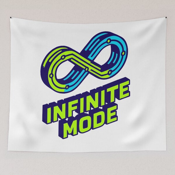 Item preview, Infinite Mode — Neon Futuristic Energy Art designed and sold by DSGIN4YOU.