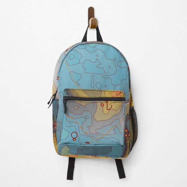 Item preview, Blue/Orange Map designed and sold by Mary Holstege.