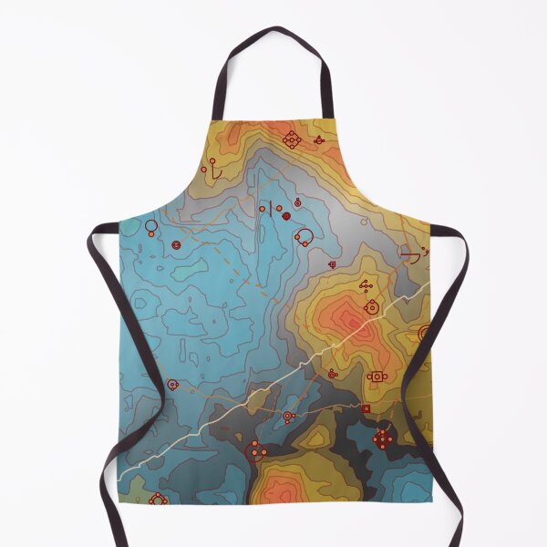 Item preview, Blue/Orange Map designed and sold by Mary Holstege.