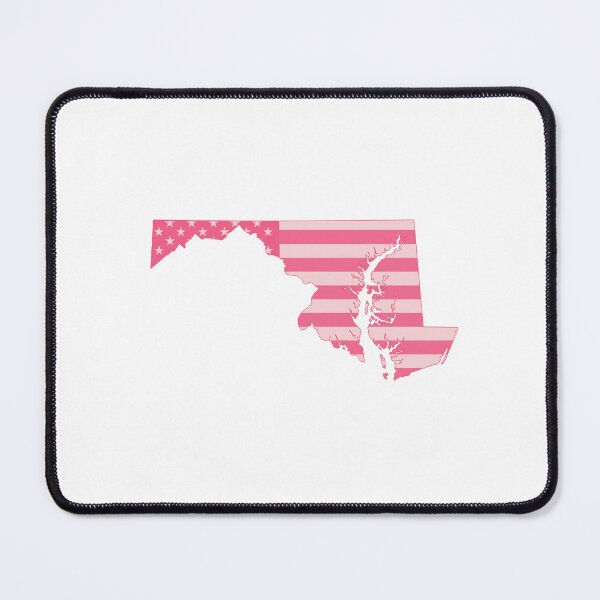 Item preview, Maryland State Pop Pink Stars & Stripes – Trendy Pink designed and sold by Paper Drip.